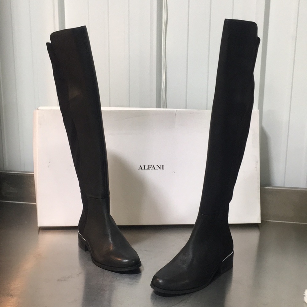 New WB Woman’s Alfani  Black‎ Knee-High Boots